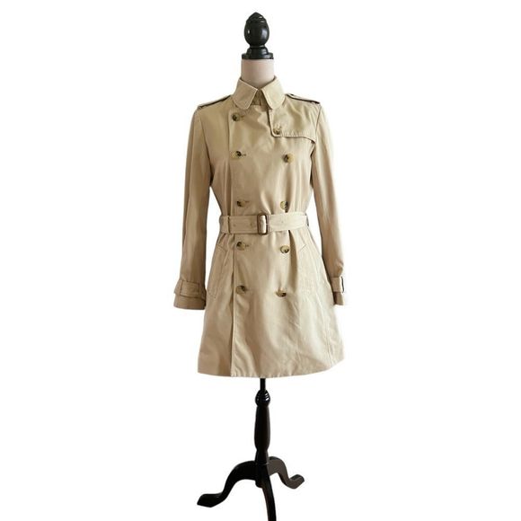 Aritzia Jackets & Blazers - Talula Babaton Beige Double Breasted Trench Coat, Medium